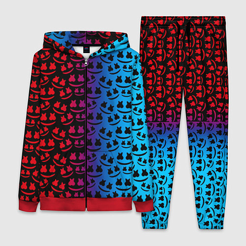 Женский костюм Marshmello gradient / 3D-Красный – фото 1