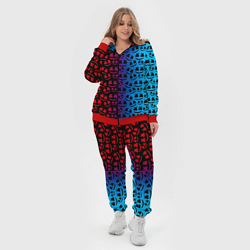 Женский костюм Marshmello gradient / 3D-Красный – фото 4