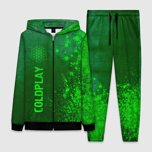 Женский костюм Coldplay - green gradient по-вертикали / 3D-Черный – фото 1