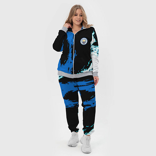 Женский костюм Манчестер сити краски абстрактные / 3D-Меланж – фото 4