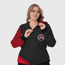 Женский 3D-костюм FIAT текстура метал, цвет: 3D-черный — фото 2