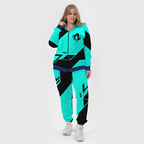 Женский костюм Deathstranding geometry / 3D-Синий – фото 4