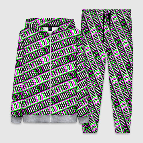 Женский костюм Juventus glitch pattern / 3D-Меланж – фото 1