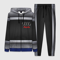 Женский 3D-костюм Audi metal texture, цвет: 3D-синий