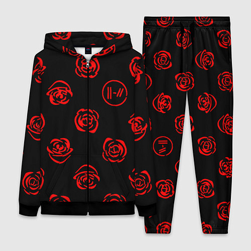 Женский костюм Twenty one pilots rose pattern / 3D-Черный – фото 1