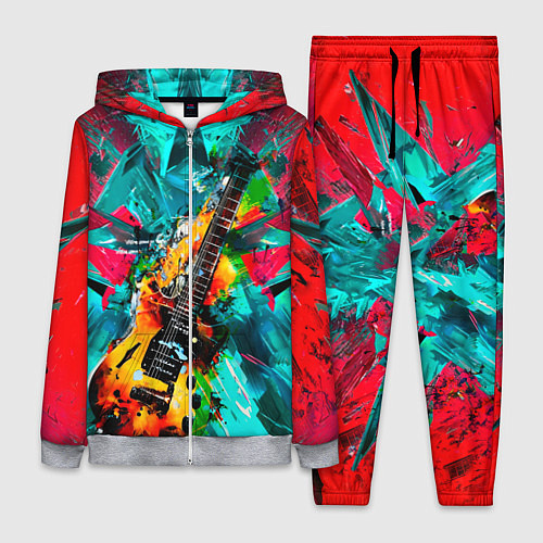 Женский костюм Электрогитара в красках / 3D-Меланж – фото 1