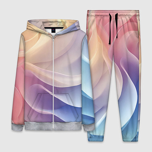 Женский костюм Текстура с градиентом волны / 3D-Меланж – фото 1