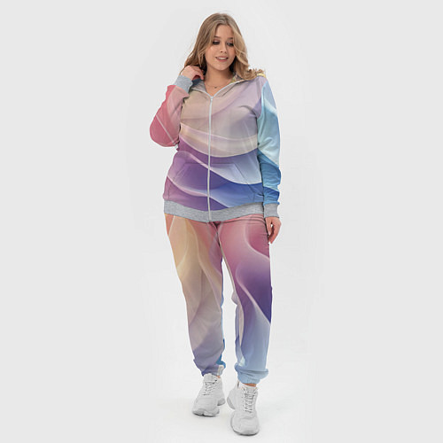 Женский костюм Текстура с градиентом волны / 3D-Меланж – фото 4