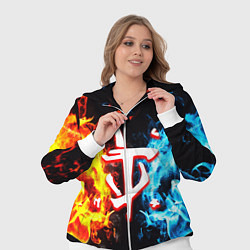 Женский 3D-костюм Doom битва огонь, цвет: 3D-белый — фото 2