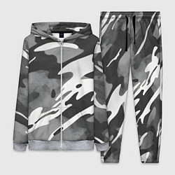Женский костюм Черно белый камуфляж