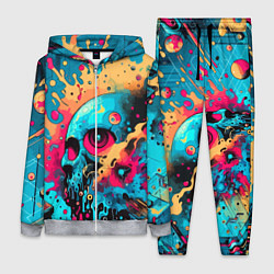 Женский костюм Абстракция с черепом - нейроарт