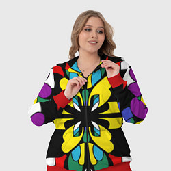 Женский 3D-костюм Яркий калейдоскоп, цвет: 3D-красный — фото 2