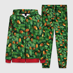 Женский костюм Ёлка зелёная с шишками