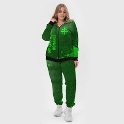 Женский 3D-костюм My Chemical Romance - green gradient вертикально, цвет: 3D-черный — фото 2