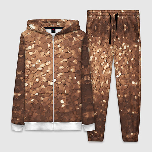 Женский костюм Золотые частицы / 3D-Белый – фото 1