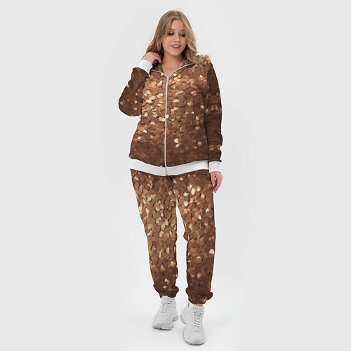 Женский костюм Золотые частицы / 3D-Белый – фото 4