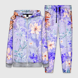 Женский костюм Растения на розовом фоне