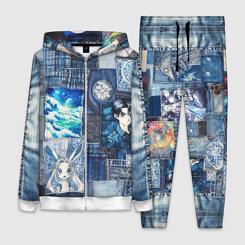 Женский костюм Микс аниме и пэчворк / 3D-Белый – фото 1