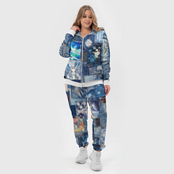 Женский 3D-костюм Микс аниме и пэчворк, цвет: 3D-белый — фото 2