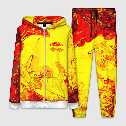 Женский костюм Arctic Monkeys - ядовитые подтеки / 3D-Белый – фото 1