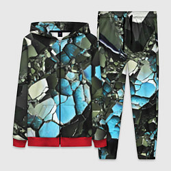 Женский костюм Чёрно-синий камень