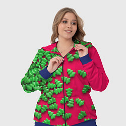 Женский 3D-костюм Веселые елочки, цвет: 3D-синий — фото 2