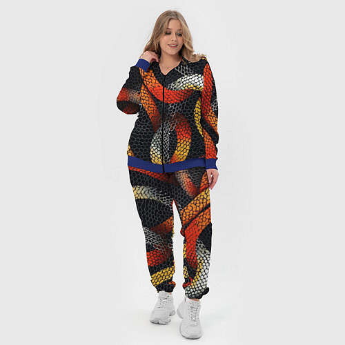 Женский костюм В змеях / 3D-Синий – фото 4