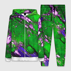 Женский костюм A purple mineral in a green stone