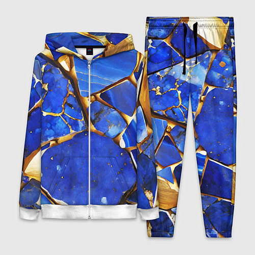 Женский костюм A gold mineral in a blue stone / 3D-Белый – фото 1