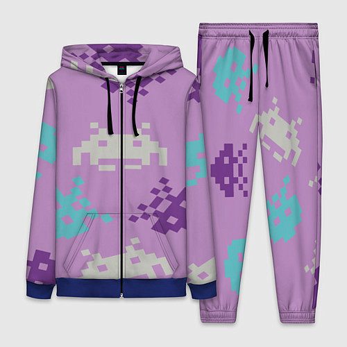 Женский костюм Пиксели / 3D-Синий – фото 1