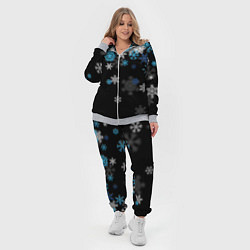 Женский 3D-костюм Снежинки объемные, цвет: 3D-меланж — фото 2