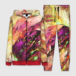 Женский костюм Красно-жёлтая абстракция