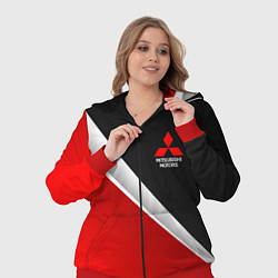 Женский 3D-костюм Mitsubishi - черный и красный, цвет: 3D-красный — фото 2
