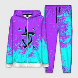 Женский костюм Doom краски неон лого