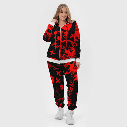 Женский костюм Lil peep monster energy / 3D-Белый – фото 4