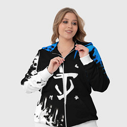 Женский 3D-костюм Doom краски лого текстура, цвет: 3D-белый — фото 2