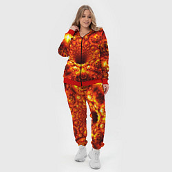 Женский 3D-костюм Фрактал абстракция, цвет: 3D-красный — фото 2