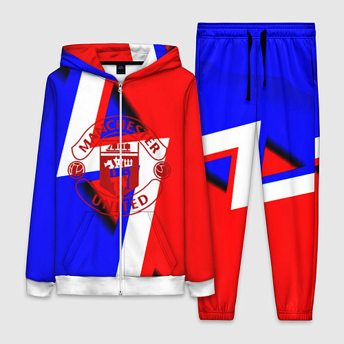 Женский костюм Манчестер юнайтед геомтерия / 3D-Белый – фото 1