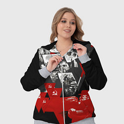 Женский 3D-костюм Советская экономика - Владимир Ленин, цвет: 3D-меланж — фото 2