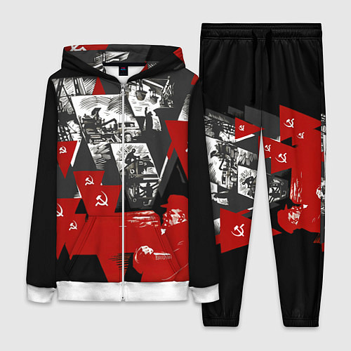 Женский костюм Советская экономика - Владимир Ленин / 3D-Белый – фото 1