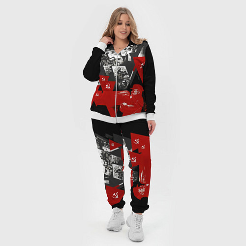 Женский костюм Советская экономика - Владимир Ленин / 3D-Белый – фото 4