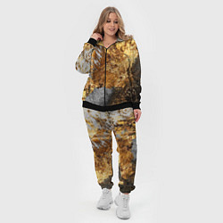 Женский 3D-костюм Текстура золота и бетона, цвет: 3D-черный — фото 2