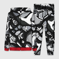 Женский костюм Чёрно-серая абстракция