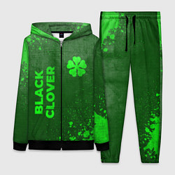 Женский костюм Black Clover - green gradient вертикально