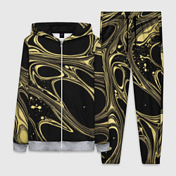 Женский костюм Разводы в виде кругов и линий - текстура