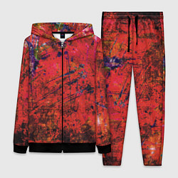 Женский костюм Абстракция - dark red grunge