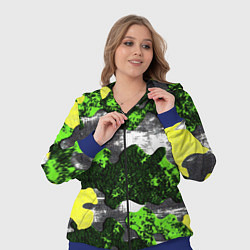 Женский 3D-костюм Камуфляж из брызг краски, цвет: 3D-синий — фото 2