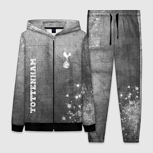 Женский костюм Tottenham - grey gradient вертикально / 3D-Черный – фото 1