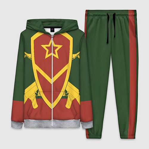 Женский костюм Мотострелковые войска: герб со щитом / 3D-Меланж – фото 1