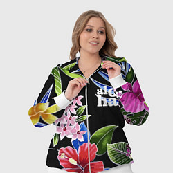 Женский 3D-костюм Tropical flowers - aloha, цвет: 3D-белый — фото 2